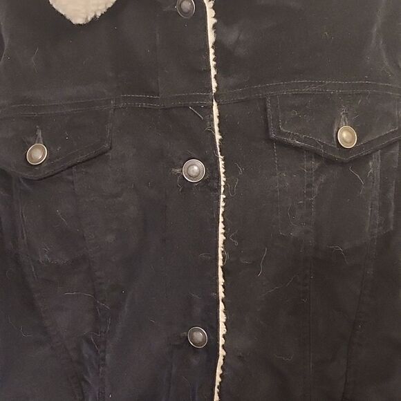 Eddie Bauer corduroy style fleece lined jacket - Picture 2 of 7